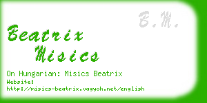 beatrix misics business card